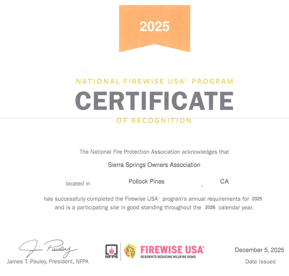 2026 Fire Certificate